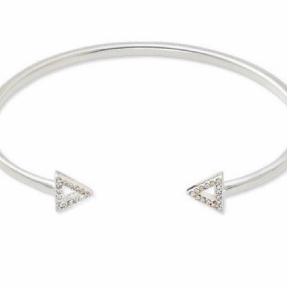 Stella & Dot Pave’ Arrow Silver Bracelet